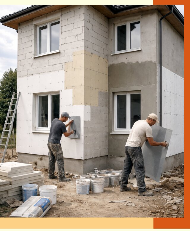 Утепление дома из газобетона в Сызрани от 4255 руб./м² — заказать у ТепломастерСзр