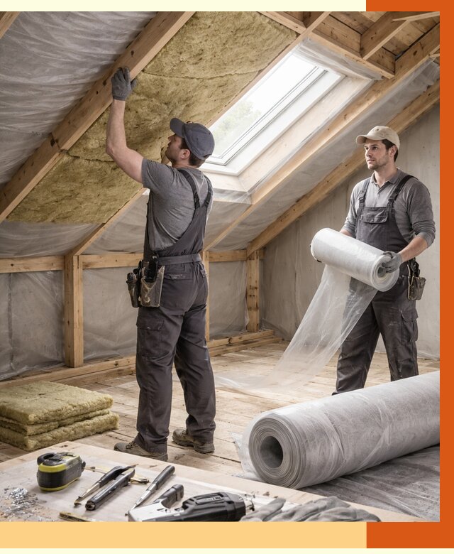 Утепление крыши изнутри мансарды в Сызрани от 4255 руб./м² | ТепломастерСзр